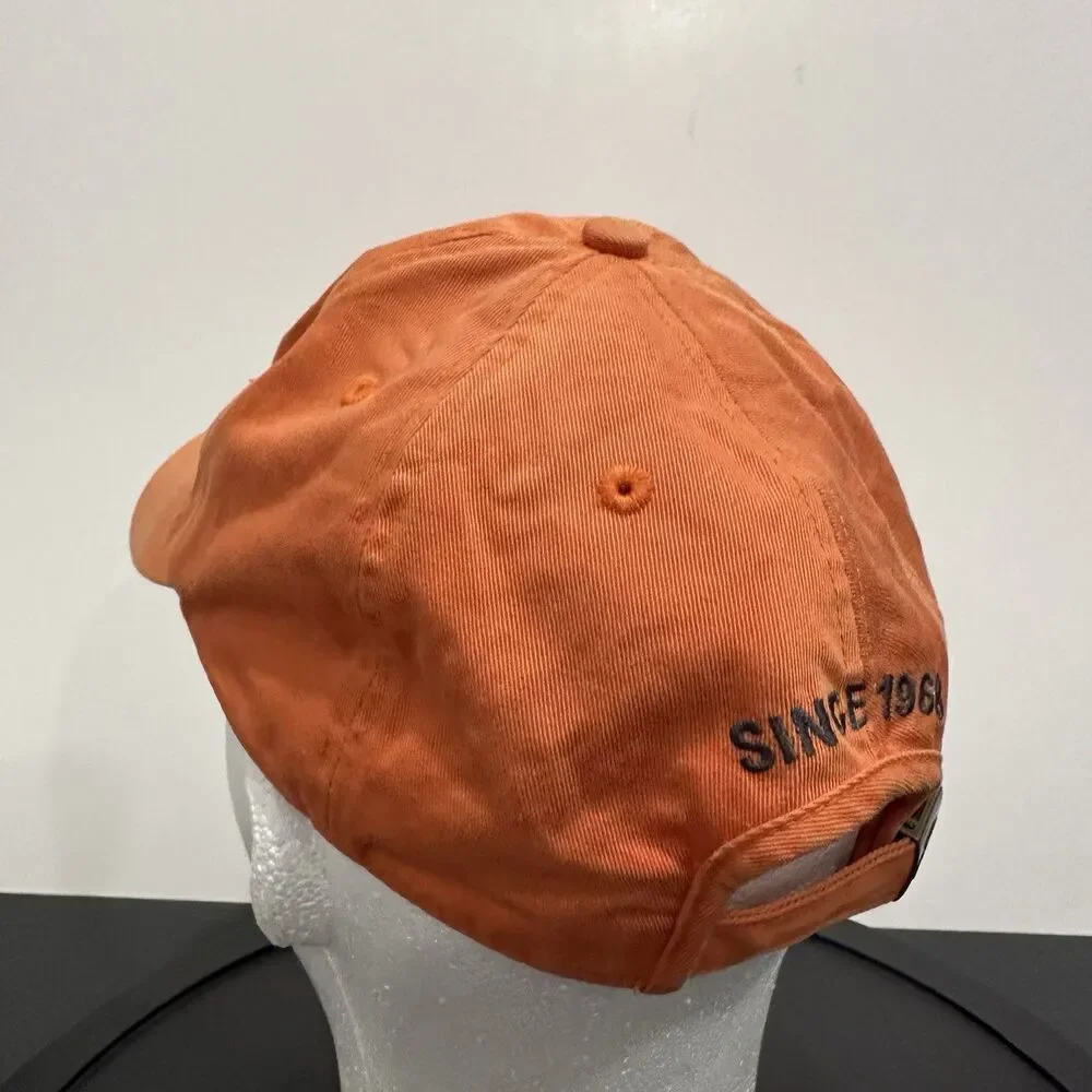 The North Face Norm Cap Orange Embroidered Logo Adjustable Baseball Dad Hat